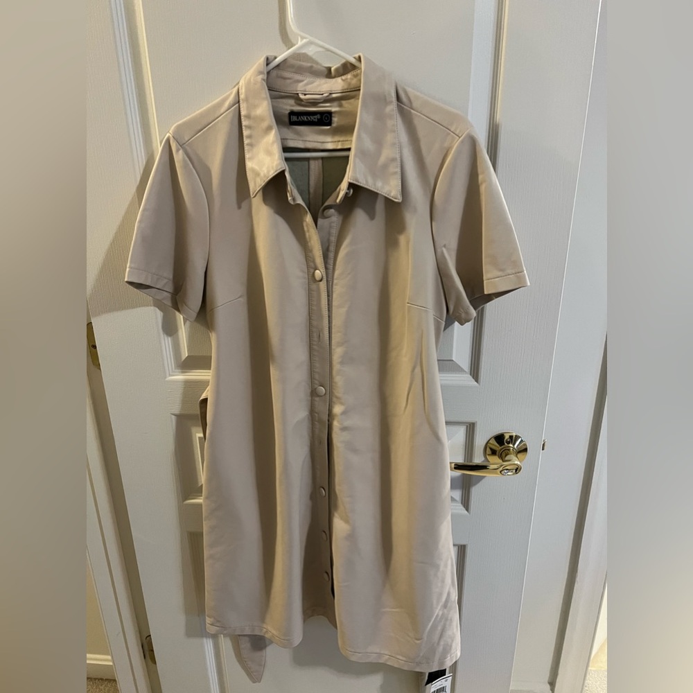 Tan sleeve dress - BlankNYC - Size large - Picture 1 of 3